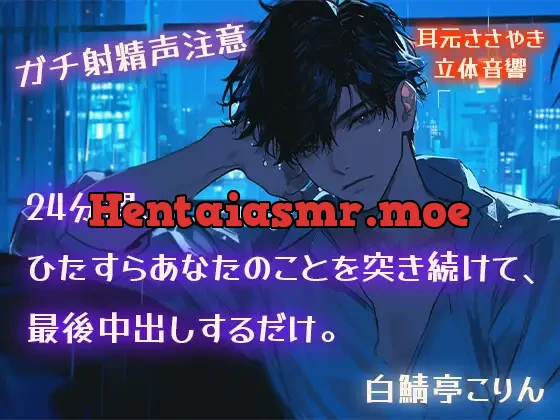 [RJ01375052] - 【ガチ射精声注意】24分間、ひたすらあなたのことを突き続けて、最後中出しするだけ。【耳元ささやき・立体音響】