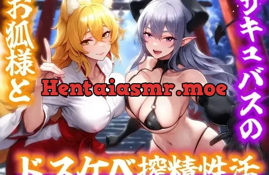お狐様とサキュバスのドスケベ搾精性活