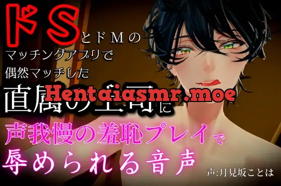 [RJ01431337] - ドSとドMのマッチングアプリで偶然マッチした直属の上司に声我慢の羞恥プレイで辱められる音声