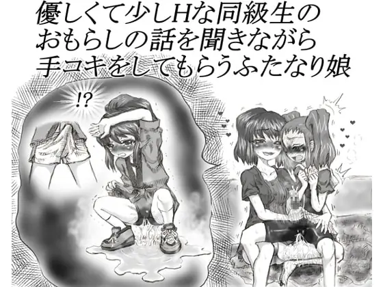 [RJ212454] - [RJ212454] Futanari girl is given handjob by a classmate girl while told wetting stories.