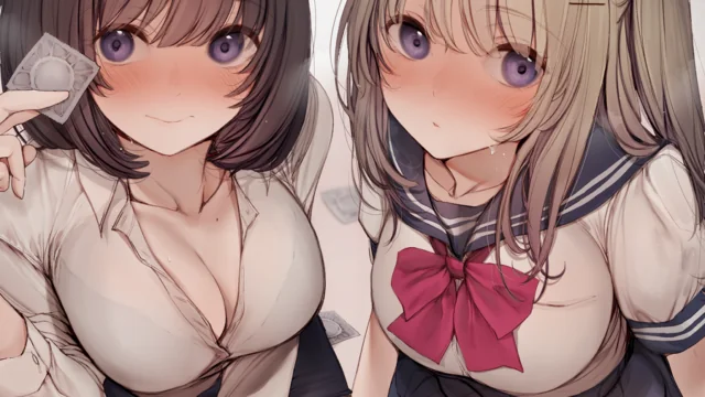 【KU100】桜木姉妹の足下にはコンドームが散らばっている。 [ダチュラスクリプト] | chobit(ちょびっと)