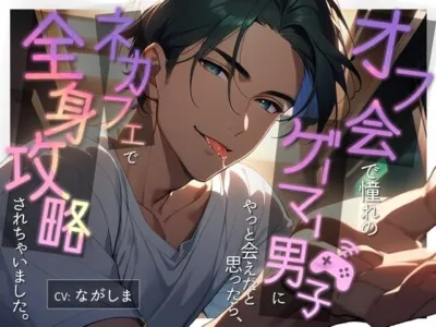 [RJ01217141] - オフ会で憧れのゲーマー男子にやっと会えたと思ったら、ネカフェで全身攻略されちゃいました。