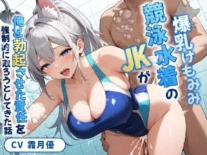 爆乳けもみみ競泳水着のJKが俺を勃起させた責任を強○的に取ろうとしてきた話